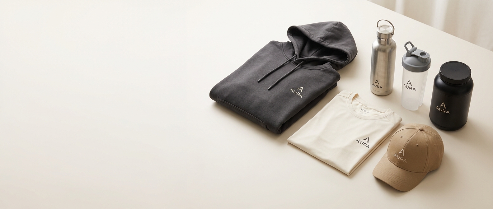 Your logo on a full lineup of branded fitness merch
