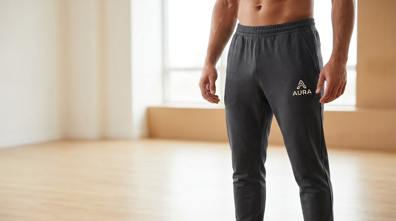 Branded athletic joggers with your logo