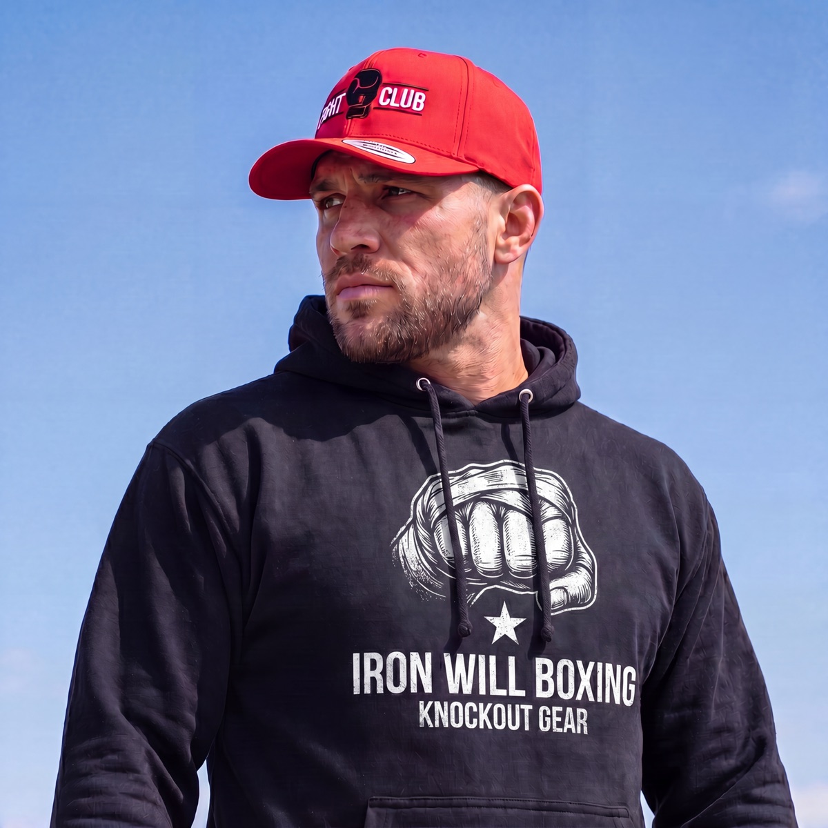 Southpaw Boxing Club member in branded gear